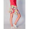 G Lifestyle 16-Inch Barths Double Ruffle Tennis Skort - Coral