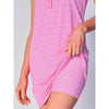 G Lifestyle Cubic Sleeveless Double Ruffle Dress - Hot Pink