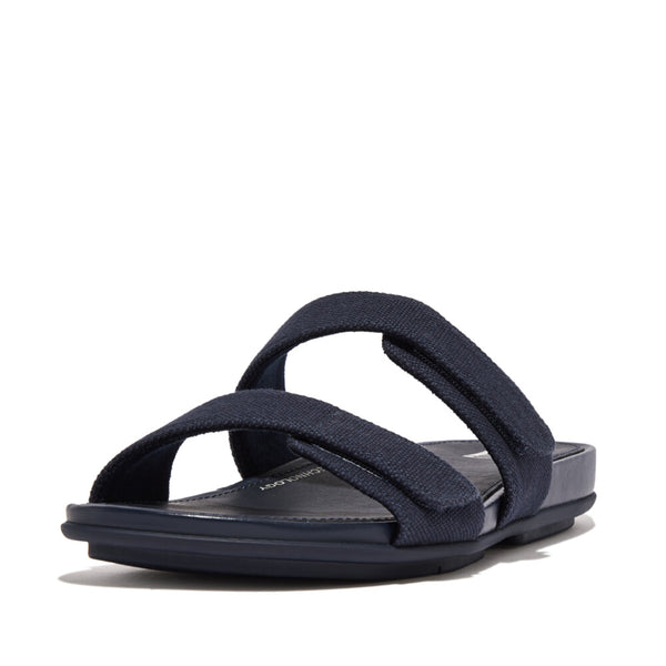 FitFlop Gracie Canvas Slide Sandals in Midnight Blue – Island Trends