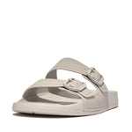 FitFlop Men's Iqushion Two-Bar Buckle Slides - Clay Grey