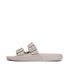 FitFlop Men's Iqushion Two-Bar Buckle Slides - Clay Grey