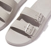 FitFlop Men's Iqushion Two-Bar Buckle Slides - Clay Grey