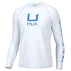 Huk Icon Crew Long Sleeve T-Shirt - White