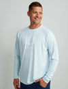 Huk Icon Crew Long Sleeve T-Shirt - Ice Water