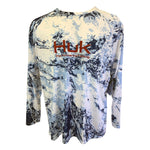 Huk Pursuit Mossy Oak Printed Long Performance Sleeve Crew T-Shirt - Windsurfer