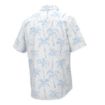 Huk Kona Palm Wash Short Sleeve Sport Shirt - White
