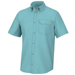 Huk Tide Point Short Sleeve Sport Shirt - Marine Blue