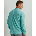 Huk Tide Point Long Sleeve Sport Shirt - Marine Blue