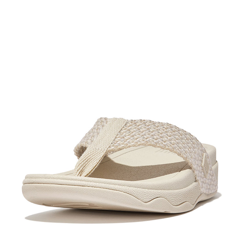 FitFlop Surfa Multi-Tone Webbing Toe-Post Sandals - Paris Beige
