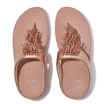 FitFlop Rumba Beaded Sandals - Rose Gold