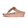 FitFlop Rumba Beaded Sandals - Rose Gold