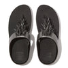 FitFlop Rumba Beaded Sandals - Pewter Black