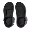 FitFlop Surff Two-Tone Webbing/Leather Back-Strap Sandals - Black