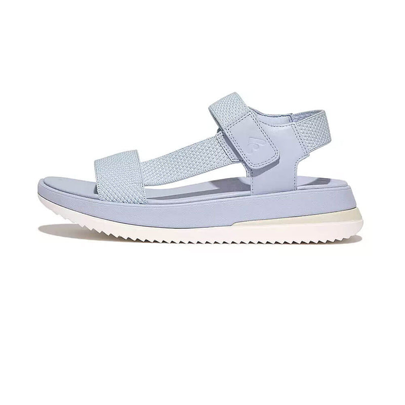 FitFlop Surff Two-Tone Webbing/Leather Back-Strap Sandals - Skywash Blue