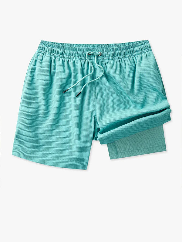 Chubbies 5.5-Inch The Hang Tens Swim Trunks - Open Green