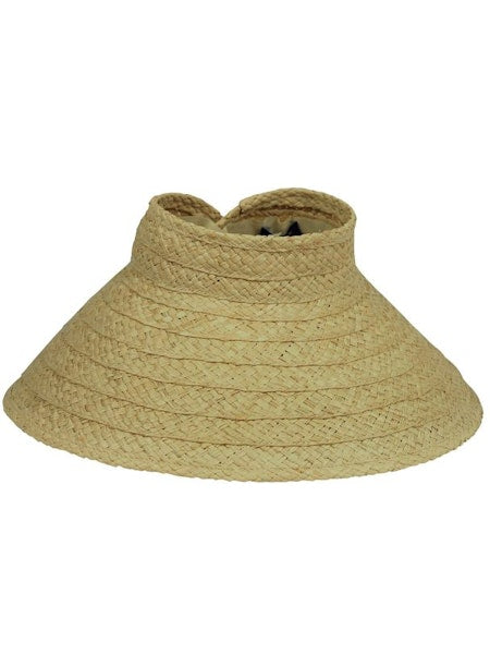 Hat Attack Roll Up Travel Visor - Natural