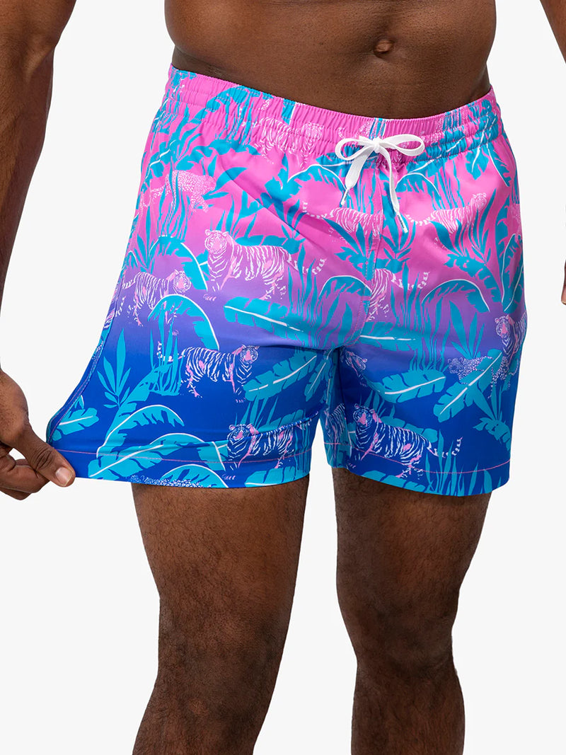 Chubbies 5.5-Inch The Hydrofoils Swim Trunks - Bright Pink