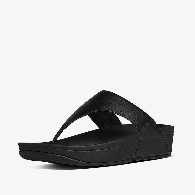 FitFlop Lulu Leather Sandals - Black
