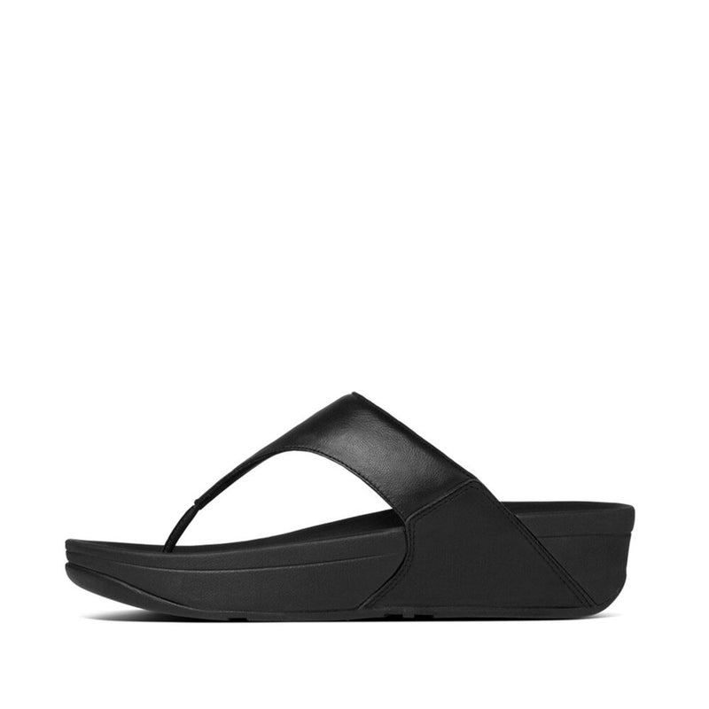 FitFlop Lulu Leather Sandals - Black