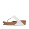 FitFlop Lulu Leather Sandals - White