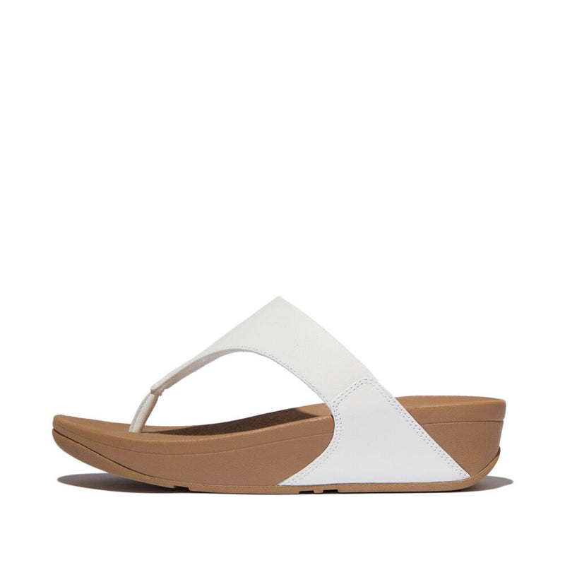FitFlop Lulu Leather Sandals - White