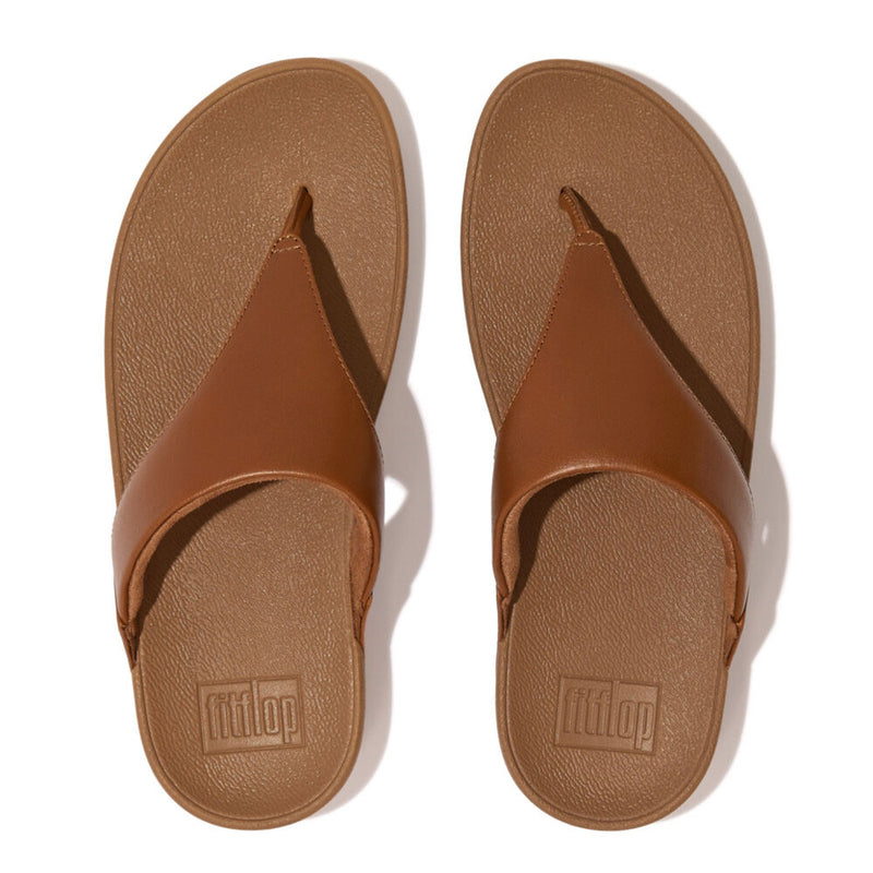 FitFlop Lulu Leather Sandals - Light Tan