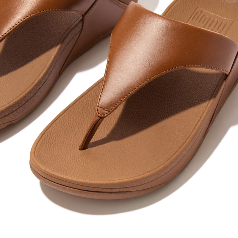 FitFlop Lulu Leather Sandals - Light Tan