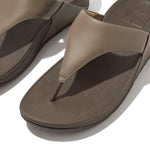 FitFlop Lulu Leather Toepost Sandals - Minky Grey