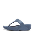 FitFlop Lulu Leather Toepost Sandals - Sail Blue
