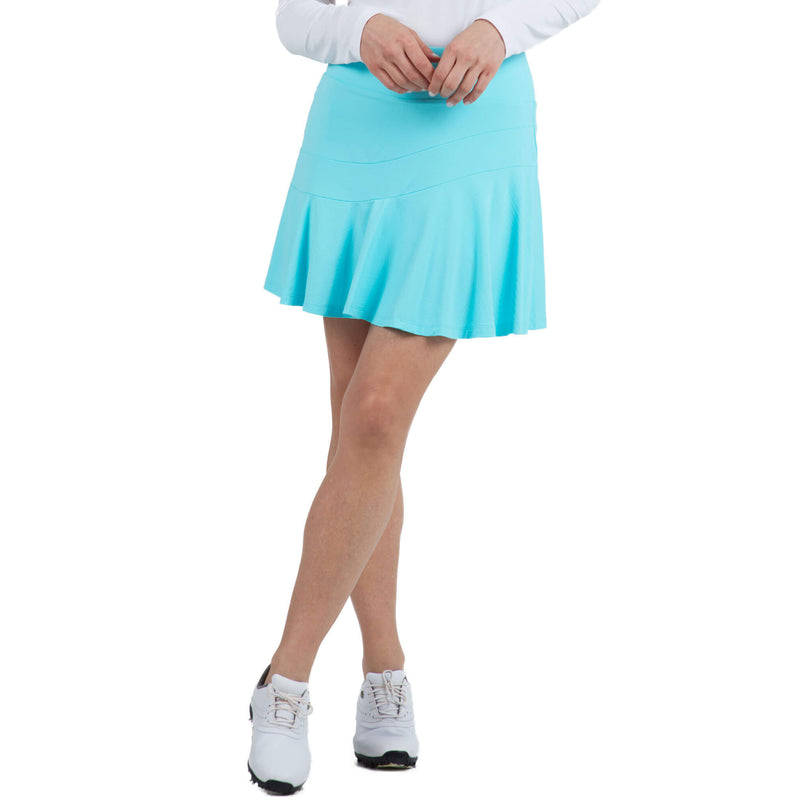 Ibkul 16 1/4-Inch Womens Flounce Skort - Seafoam