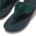 FitFlop Lulu Glitterball Sandals - Metallic Deep Teal