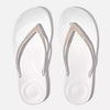 FitFlop Iqushion Sparkle Flip Flops Sandals - Urban White