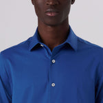 Bugatchi Ooohcotton Miles Short Sleeve Sport Shirt - Classic Blue