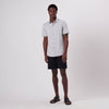 Bugatchi Ooohcotton Miles Short Sleeve Sport Shirt - Silver