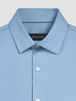 Bugatchi Ooohcotton Solid Sport Shirt - Air Blue