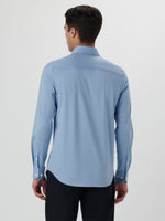Bugatchi Ooohcotton Solid Sport Shirt - Air Blue