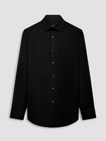 Bugatchi Ooohcotton Solid Sport Shirt - Black