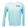 Island Trends Parrot Margarita Long Sleeve Performance T-Shirt - Pastel Blue