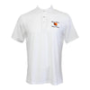 Peter Millar Marco Island Sunshine Solid Performance Jersey Sean Self Collar Polo Shirt - White