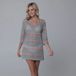 J Valdi Seychelles Scoop Neck Tunic Coverup - Multi