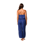 J Valdi Calathea Bandeau Jumpsuit Cover Up - Navy Beige