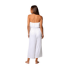 J Valdi Kira Jersey Sleeveless Jumpsuit Cover Up - White