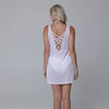 J Valdi Key West Lattice Back Dress Coverup - White