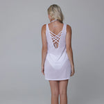 J Valdi Key West Lattice Back Dress Coverup - White