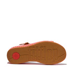 FitFlop Platfforms Woven Wedge Ankle Strap Sandals - Satsuma / Pink Perfect Mix