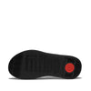 F-Mode Go Webbing Flatform Strappy Slides Sandals - All Black