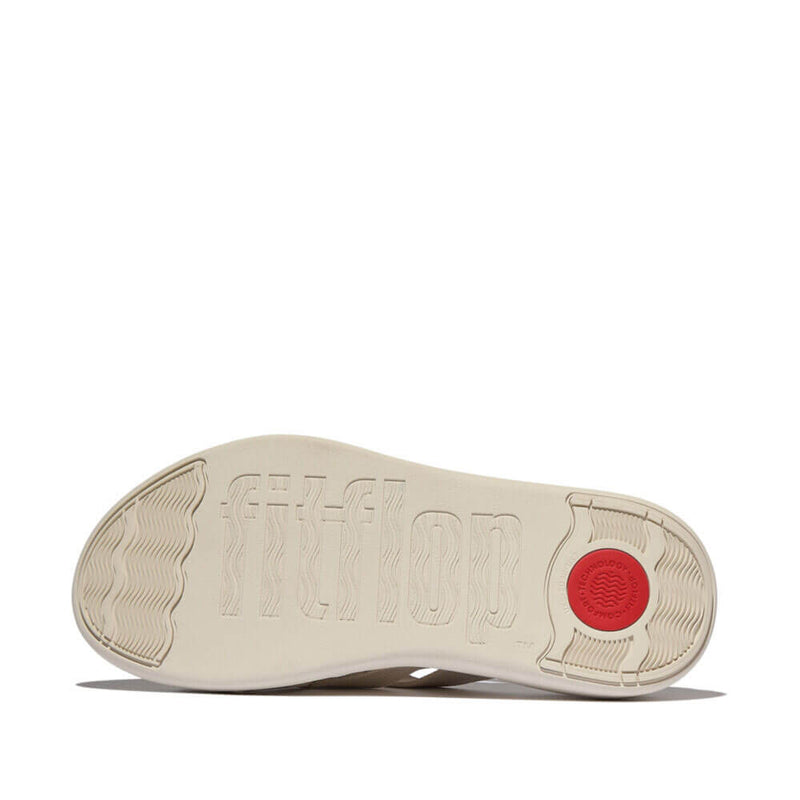 F-Mode Go Webbing Flatform Strappy Slides Sandals - Paris Beige