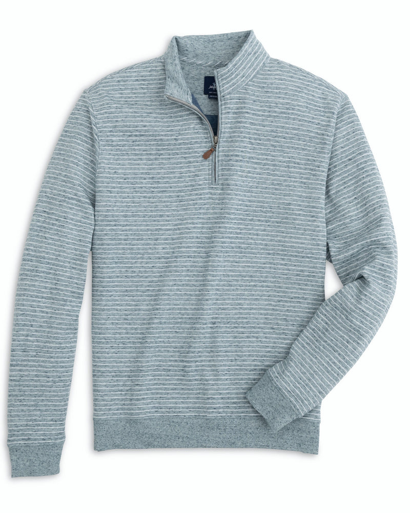 Johnnie-O Skiles Stripped Pullover Sweater - Shadow