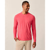 Johnnie-O Men's Course Performance Long Sleeve T-Shirt - Lobster