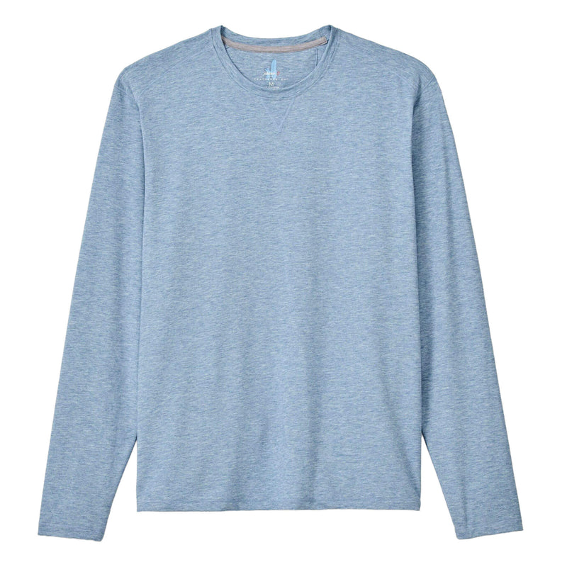 Johnnie-O Men's Course Performance Long Sleeve T-Shirt - Tide